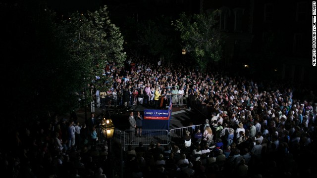 Clinton speaks at a fall kickoff campaign rally on September 2, 2007, in Portsmouth, New Hampshire.