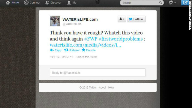 Viral ad campaign hits #FirstWorldProblems