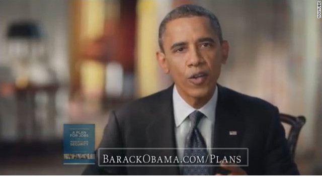 Obama makes pitch in new ad, reiterates plan for second term