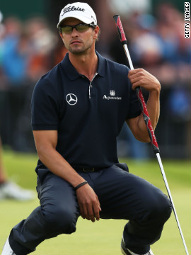 Adam Scott looked set for a first major win at this year's British Open, but four bogeys on the last four holes of the final round let South Africa's Ernie Els swoop in and steal the Australian's crown. Scott missed a putt on the 18th green that would've forced a playoff.