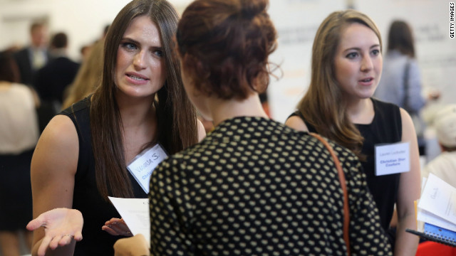 Barnard College students meet with potential employers at a career fair in September 2012. Over the next decade, women's impact on the global economy is expected to be as significant as that of China or India.