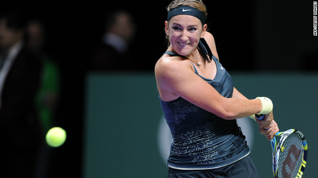 Victoria Azarenka will finish 2012 as the world's top ranked female tennis player