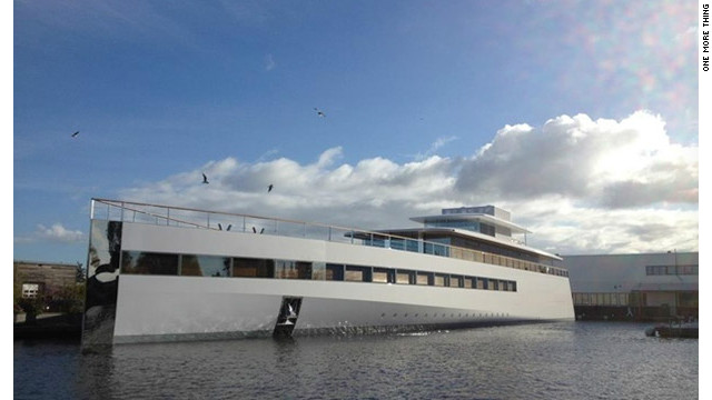 Late Apple co-founder Steve Jobs' yacht was unveiled in a Dutch shipyard in October and christened 