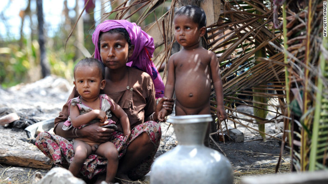 Those forced to flee the violence, which has mainly affected the Muslim Rohingya minority, are living in makeshift camps.