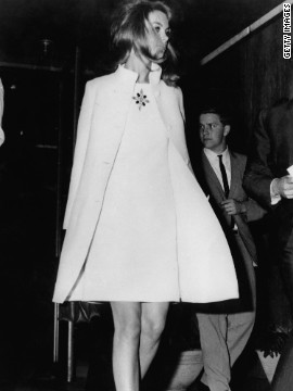 British model Jean Shrimpton caused a huge uproar after arrving at the Melbourne Cup Carnival in 1965 wearing a minidress five inches above the knees, with no stockings, gloves or hat.