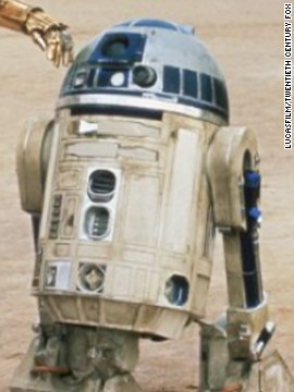 R2-D2 is a faithful companion of Luke's. He assists him in many ways, including the piloting of Luke's X-Wing fighter.