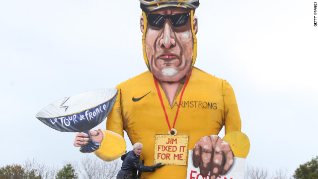 Armstrong effigy causes outrage