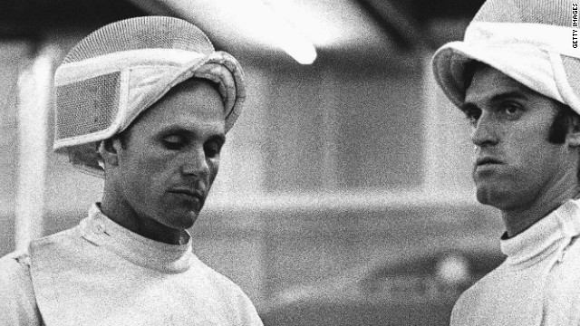 Soviet pentathlete Boris Onischenko (left) earned the sobriquet "Dis-Onischenko" after the army major rewired his epee to enable it to earn undeserved points in fencing during the 1976 Olympic Games. He was disqualified for cheating before later being thrown out of the army. 