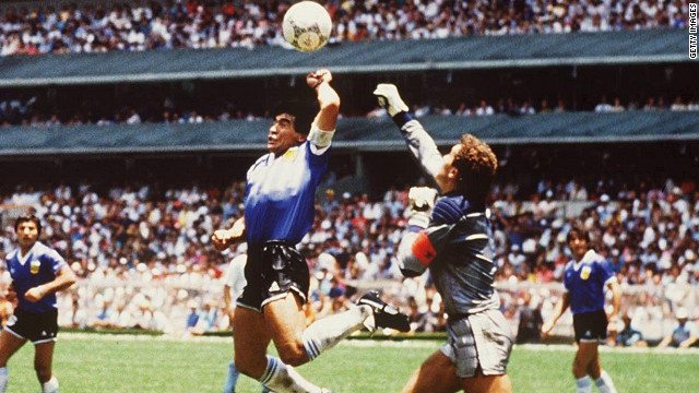 Diego Maradona excused his handball goal against England in the 1986 World Cup quarterfinal by saying it was revenge for the Falklands War of four years earlier, when troops from both countries were engaged in fatal fighting over the sovereignty of the islands -- which lie off the coast of Argentina. 