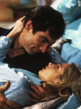 Bond shoots a gun out of cellist Kara Milovy's hands in 1987's "The Living Daylights." Maryam d'Abo played Milovy opposite Timothy Dalton's Bond.