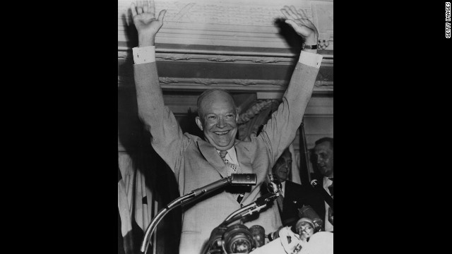 Dwight D. Eisenhower, the 34th president (1953-1961)<!-- --> </br> 