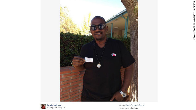 "American Idol" judge Randy Jackson is quite familiar with the process of voting, and made sure to cast his on November 6. 