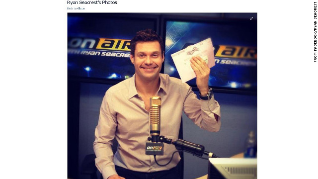 The ever-working Ryan Seacrest still squeezed in time to vote in the 2012 election.