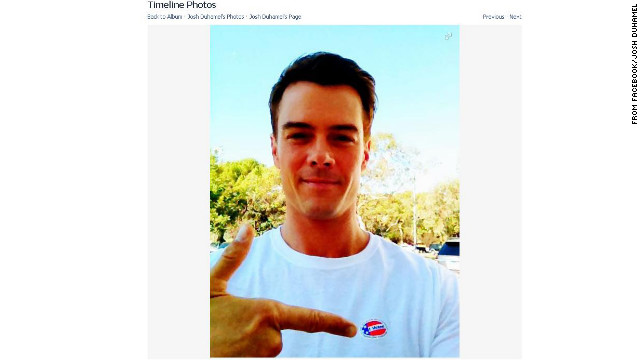 Josh Duhamel opted to keep quiet on Twitter about who he was voting for the night before the election, but he did proudly show off proof that he voted on November 6. 