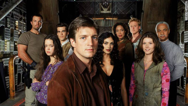 Fans of Joss Whedon's "Firefly" have been begging for a reboot of some sort since the drama went off the air in 2003. Nathan Fillion, center, now stars on "Castle," which is in its fifth season on ABC.