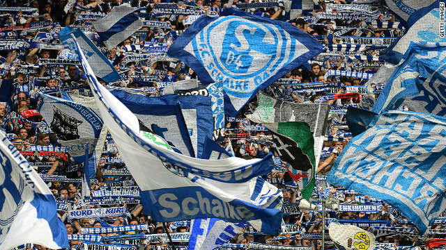 German club Schalke move up two places from last year's list, after their revenue went up to 268.5 million. 