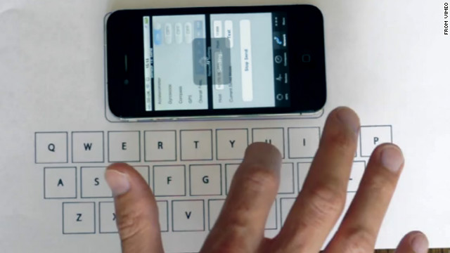 Un estudiante crea un software que convierte cualquier mesa en un teclado para iPhone
