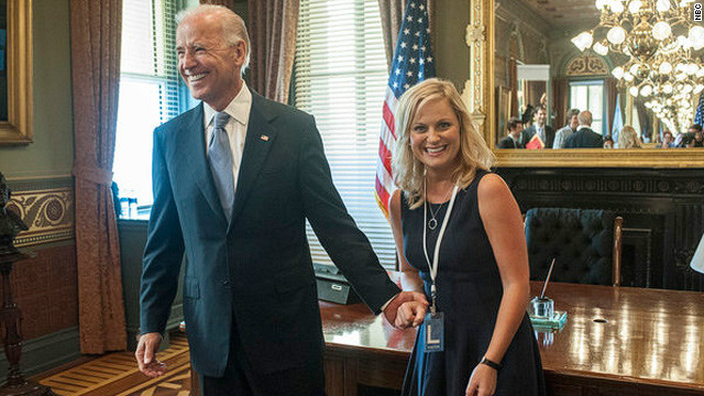 When Knope met Biden on 'Parks and Rec'