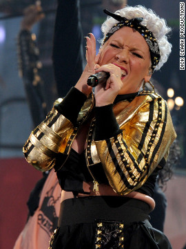 Pink performed "Raise Your Glass" in 2010.