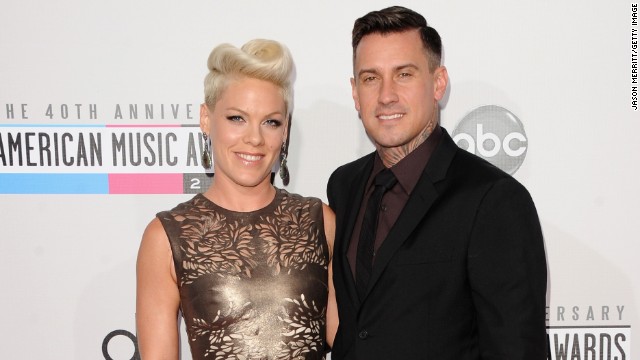 These tattooed lovebirds first tied the knot in 2006, and after two years of matrimony <a href='http://www.mtv.com/news/articles/1581962/pink-speaks-out-about-split-with-carey-hart.jhtml' target='_blank'>were ready to call it quits</a>. Yet after just a year apart, <a href='http://www.gossipcop.com/pink-redbook-march-2013-cover-interview-butch-carey-hart-willow/' target='_blank'>Pink made a move</a> to rekindle their romance. <a href='http://www.people.com/people/article/0,,20484101,00.html' >The couple welcomed their first child, daughter Willow Sage</a>, in June 2011.