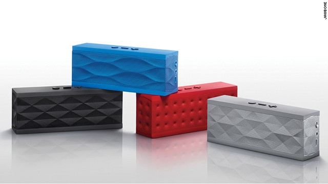 Dad never did get that newfangled music you're into. But there's nothing stopping him from listening to the classics on a newfangled set of speakers like the <a href='https://jawbone.com/speakers/jambox/overview' target='_blank'>Jawbone Jambox</a>. Smartphone and tablet speakers don't tend to be very good. But with these, you get a cool design in fun colors and great sound quality. <strong>Price: $199.</strong>