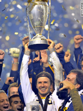 Four years after heading to the States, Beckham finally won the MLS Cup with Galaxy last season. Galaxy beat Houston Dynamo 1-0 in the final thanks to a goal from Landon Donovan.
