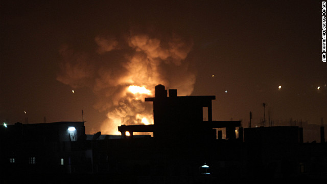 The Israeli military strikes border tunnels between Egypt and southern Gaza on Tuesday, November 20. 