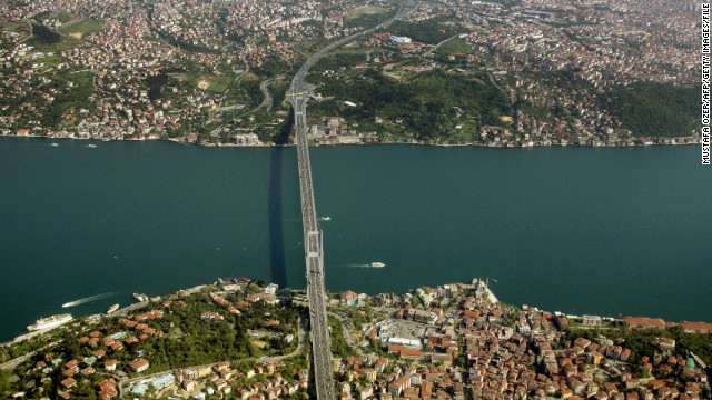 A 0.9-mile section of the tunnel will delve deep beneath the waters of the Bosphorus, which separate continental Asia and Europe, carrying an estimated 150,000 passengers every hour.