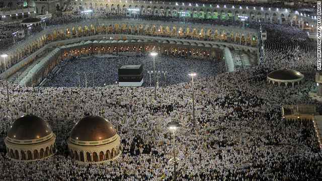 Muslim pilgrims gather at the Kabaa in Mecca. For some, the outrage stems from the ongoing commercialization of Mecca. There has been much discussion in recent years over the demolition of historically important religious buildings in the holy city to make way for new buildings.