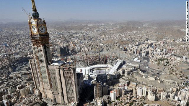 Amid international outcry in 2002, an Ottoman fortress was demolished to make way for the Abraj Al-Bait Towers, also known as the Mecca Royal Hotel Clock Tower.