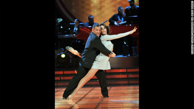 Camacho dances during the grand finale of Univision's "Mira Quien Baila" in Miami on November 21, 2010.