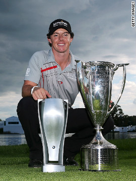 The following week the 23-year-old was in the winner's circle again, this time taking top honors at the BMW Championship. He became the first player to record back to back victories on the PGA Tour since Tiger Woods in 2009.