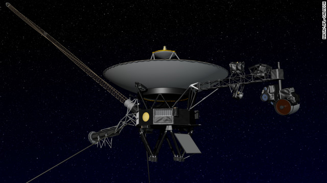 An artist's concept of NASA's Voyager spacecraft, which is now about 11 billion miles from the sun, NASA said. 