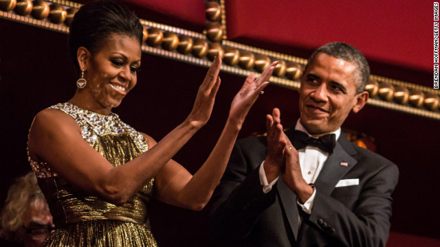 The Obamas celebrate the accomplishments of the Kennedy Center honorees.