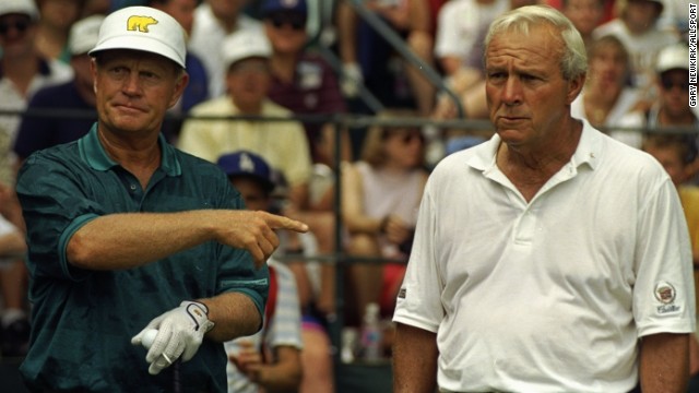 They are following in golf's great tradition of rivalries -- most notably Jack Nicklaus, left, and Arnold Palmer. "The power of the mind and the capability of that mental discipline is what separates the good from the great," sports leadership expert Khoi Tu told CNN. "That might allow them to become friends with people off the course, but not on the course."