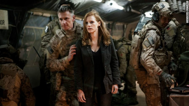 Jessica Chastain plays CIA analyst Maya, a woman in a predominantly masculine world, in Kathryn Bigelow's 