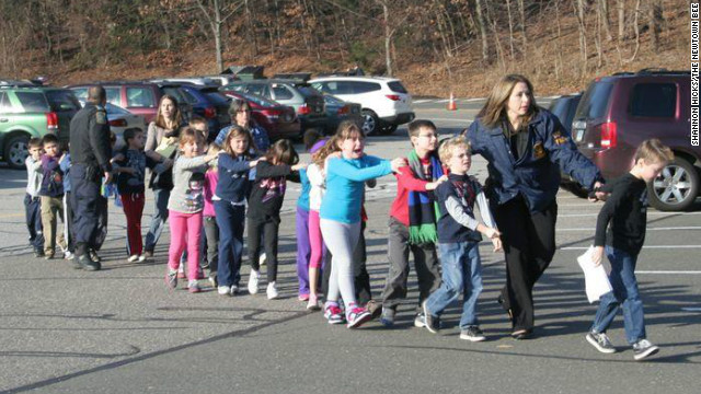 Children and adults gunned down in Connecticut school massacre
