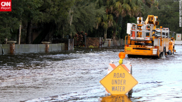 Hurricane Isaac brought flooding to the streets of Fort Pierce, Florida in August. Trish Powers described the water as "waist deep" at times. See more Isaac images here.<br/><br/>