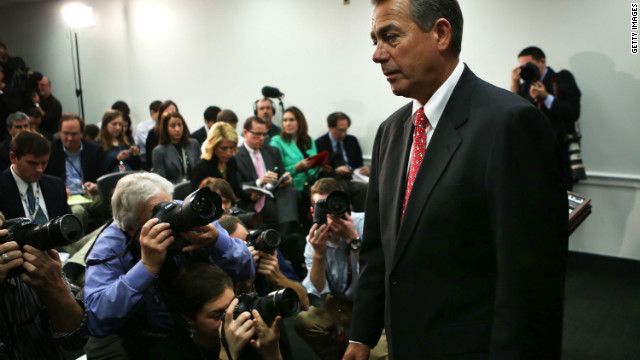 Shooting forces both sides to work harder on cliff, Boehner says