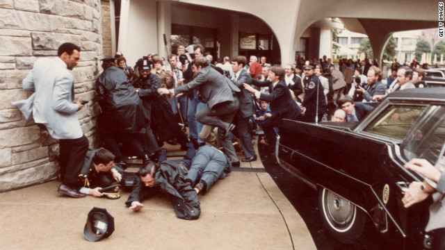 John Hinckley Jr. tried to assassinate President Ronald Reagan in front of the Washington Hilton. Reagan's press secretary, James Brady, was wounded and paralyzed in the attack. The attack brought gun control to the forefront of the debate and was in part the reason that Reagan later endorsed the Brady Bill, which established a national system for background checks and a five-day waiting period after purchasing a handgun. The provision that compels state and local governments to perform background checks was declared unconstitutional in 1996. 