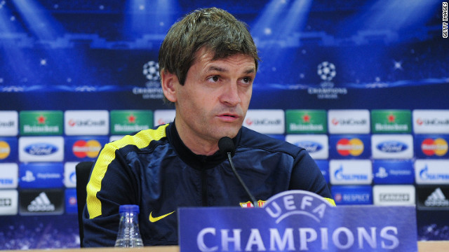 Tito Vilanova took over from all-conquering former Barcelona coach Josep Guardiola in June.