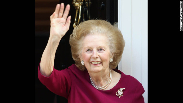 Margaret Thatcher, Britain's first female PM, dead at 87