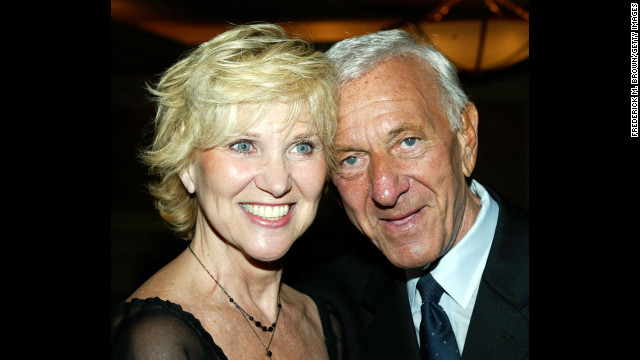 Jack Klugman and his wife, Peggy Crosby, attend a Pacific Broadcaster's event honoring Klugman at the Sportsman Lodge on September 26, 2003, in Studio City, California.