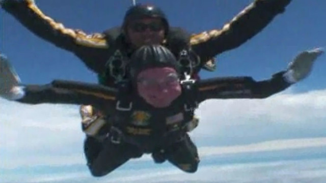 Bush 41 jumps on his 90th birthday