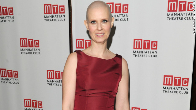 Cynthia Nixon committed for her role as a cancer patient in the Broadway play "Wit." "I thought it was kind of gonna be no muss-no fuss," the <a href='' >actress told Kelly Ripa on "Live With Kelly," </a>"but I have to shave it every day! It's got kind of a 5 o'clock shadow, and you don't want to go on with that." 