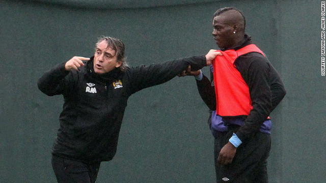 Balotelli's training ground bust up