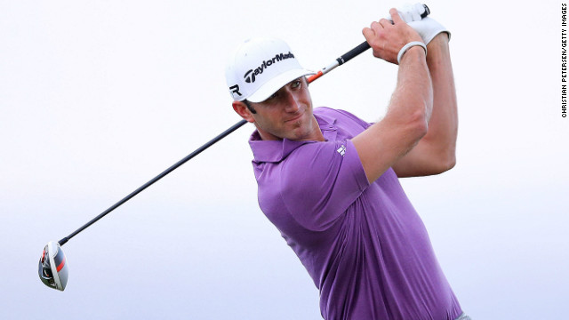 Dustin Johnson leads the Tournament of Champions in Hawaii on 11-under-par after the field played 36 holes Monday. Play was abandoned the previous three days due to high winds.