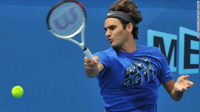 World No. 2 Roger Federer arrived early in Melbourne for January's Australian Open after deciding not to play in any warm-up events. 