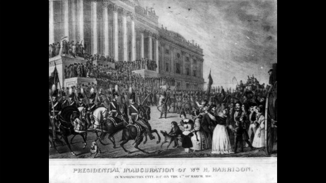 William Henry Harrison took the oath of office on March 4, 1841.