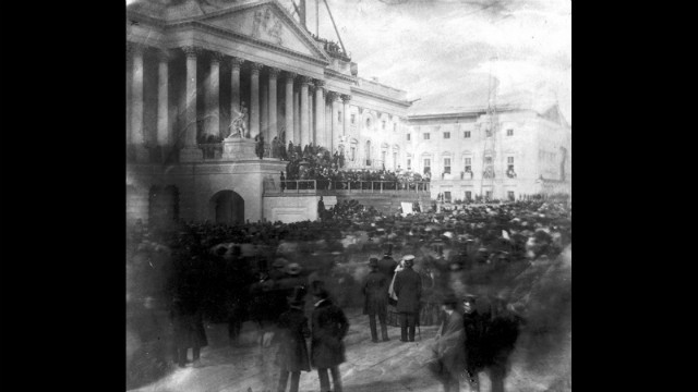 James Buchanan's inauguration is held at the U.S. Capitol on March 4, 1857.